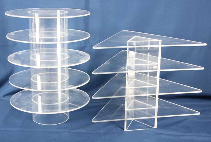 TOWER-TRIANGLE clear 19" (4 tiers)